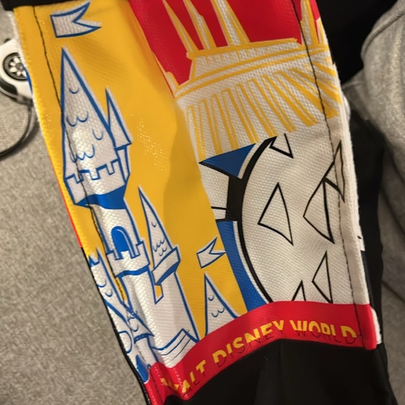 Disney World Parks 2021 Limited Release, Mickey & Friends Bright Canvas Tote Bag - Picture 7 of 16